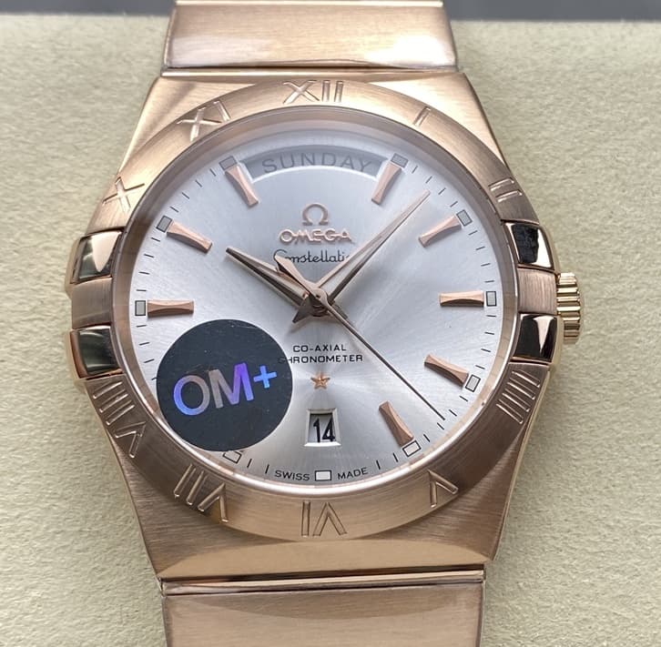 Omega Constellation 123.50.38.22.02.001 OM Factory Date Display Replica Watch - Best Quality Replica Watches UK Swiss Watch Brands 1:1 Replica Fake Watch