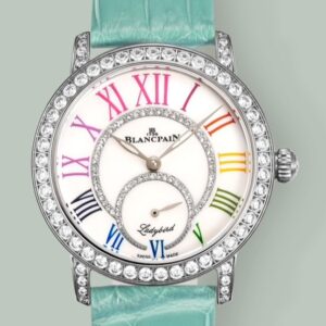 Blancpain Ladybird 3661A-1954-55B V+ Factory Green Strap Replica Watch - Best Quality Replica Watches UK Swiss Watch Brands 1:1 Replica Fake Watch