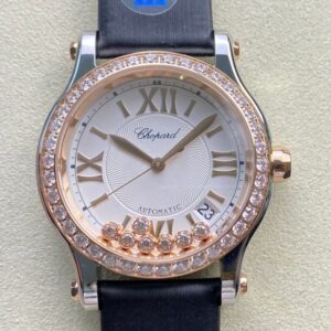 Chopard Happy Sport 278559-6003 YF Factory Rose Gold Bezel Replica Watch - Best Quality Replica Watches UK Swiss Watch Brands 1:1 Replica Fake Watch