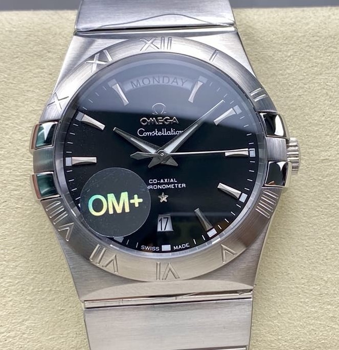 Omega Constellation 123.10.38.22.01.001 OM Factory Stainless Steel Crown Replica Watch - Best Quality Replica Watches UK Swiss Watch Brands 1:1 Replica Fake Watch