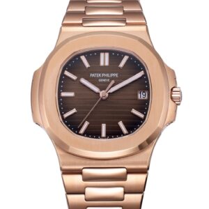 Patek Philippe Nautilus 5711-1R-001 BB Factory Rose Gold Strap Replica Watch - Best Quality Replica Watches UK Swiss Watch Brands 1:1 Replica Fake Watch