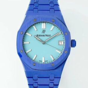 Audemars Piguet Royal Oak 15500 APS Factory Blue Strap Replica Watch - Best Quality Replica Watches UK Swiss Watch Brands 1:1 Replica Fake Watch