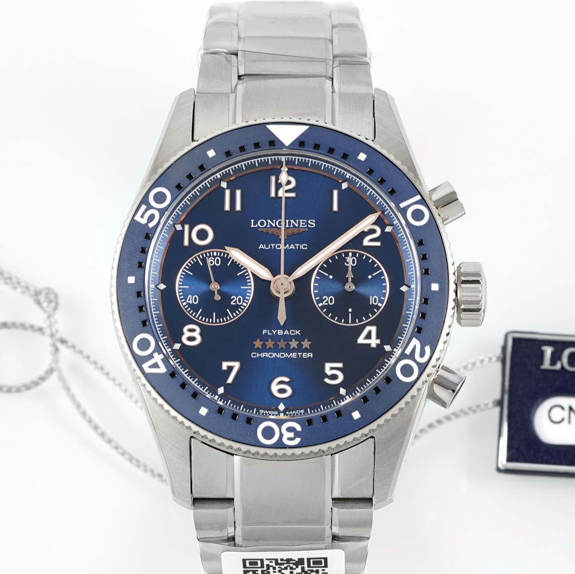 Longines Spirit L3.821.4.93.6 AF Factory Flyback Replica Watch - Best Quality Replica Watches UK Swiss Watch Brands 1:1 Replica Fake Watch