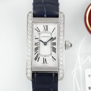 Cartier Tank AF Factory Diamond-Set Bezel Replica Watch - Best Quality Replica Watches UK Swiss Watch Brands 1:1 Replica Fake Watch