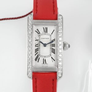 Cartier Tank AF Factory Red Strap Replica Watch - Best Quality Replica Watches UK Swiss Watch Brands 1:1 Replica Fake Watch