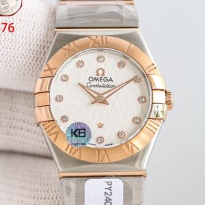 Omega Constellation 123.20.27.60.52.002 3S Factory Red Gold Bezel Replica Watch - Best Quality Replica Watches UK Swiss Watch Brands 1:1 Replica Fake Watch