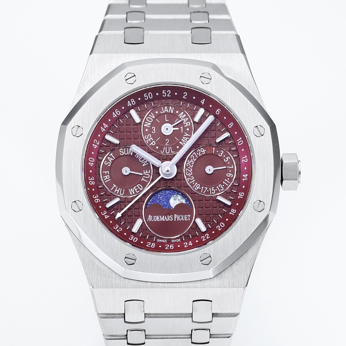 Audemars Piguet Royal Oak 26574BC.OO.1220BC.01 BBS Factory Lunar Phase Replica Watch - Best Quality Replica Watches UK Swiss Watch Brands 1:1 Replica Fake Watch
