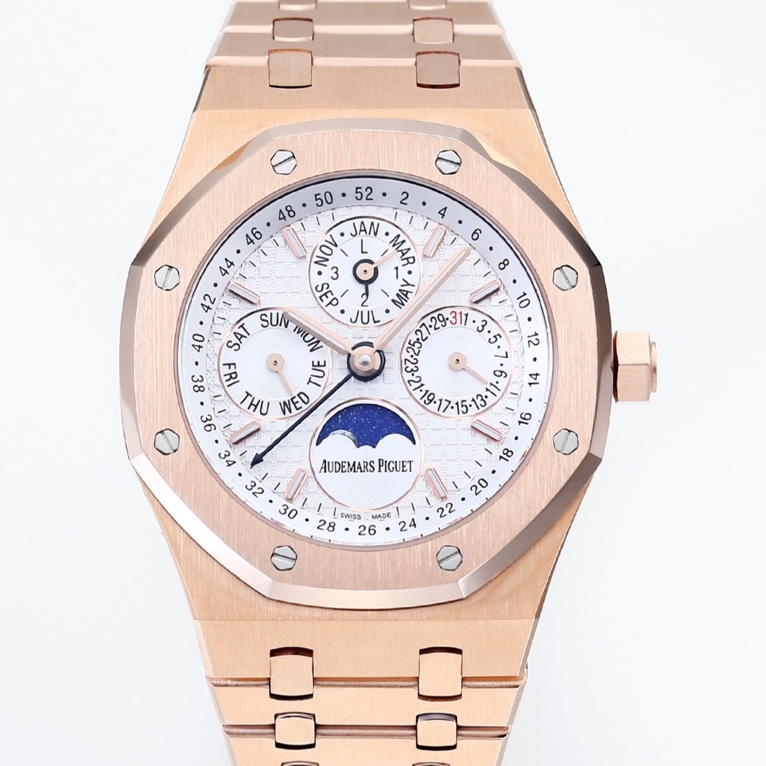 Audemars Piguet Royal Oak 26574OR.OO.1220OR.01 BBS Factory Perpetual Calendar Replica Watch - Best Quality Replica Watches UK Swiss Watch Brands 1:1 Replica Fake Watch