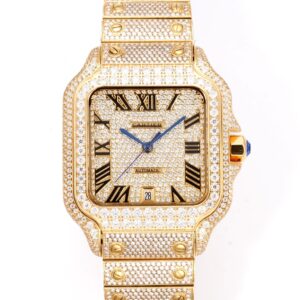 Cartier Santos F4 Factory Diamond-Set Case Replica Watch - Best Quality Replica Watches UK Swiss Watch Brands 1:1 Replica Fake Watch