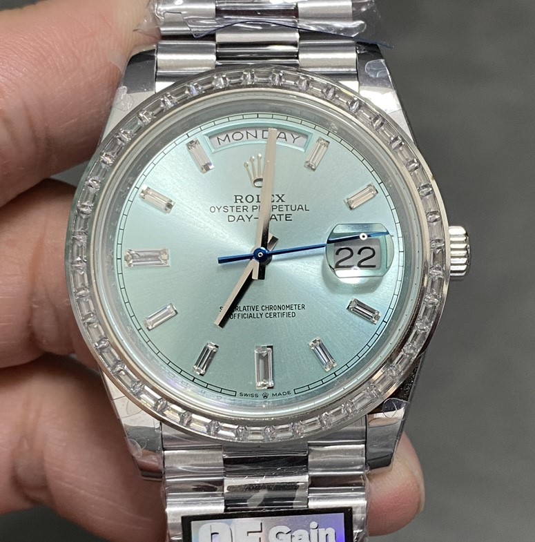 Rolex Day-Date m228396tbr-0039 QF Factory 904 Stainless Steel Replica Watch - Best Quality Replica Watches UK Swiss Watch Brands 1:1 Replica Fake Watch