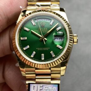 Rolex Day-Date m128238-0130 QF Factory Triangular Fluted Bezel Replica Watch - Best Quality Replica Watches UK Swiss Watch Brands 1:1 Replica Fake Watch