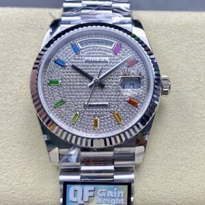 Rolex Day-Date m128239-0019 QF Factory Diamond-Set Dial Replica Watch - Best Quality Replica Watches UK Swiss Watch Brands 1:1 Replica Fake Watch