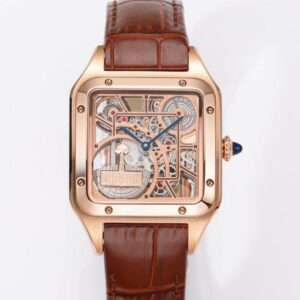 Cartier Santos WHSA0030 CLG Factory Rose Gold Buckle Replica Watch - Best Quality Replica Watches UK Swiss Watch Brands 1:1 Replica Fake Watch