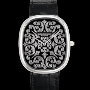 Patek Philippe GOLDEN ELLIPSE 5738-50P-001 OMF Factory Alligator Leather Replica Watch - Best Quality Replica Watches UK Swiss Watch Brands 1:1 Replica Fake Watch