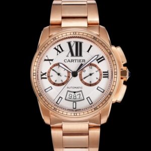 Cartier Calibre De W7100047 GAW Factory Chronograph Replica Watch - Best Quality Replica Watches UK Swiss Watch Brands 1:1 Replica Fake Watch