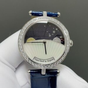 Van Cleef & Arpels Poetic Complications VCARPBKG00 5G Factory Sapphire Crystal Replica Watch - Best Quality Replica Watches UK Swiss Watch Brands 1:1 Replica Fake Watch