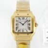 Cartier Santos WGSA0107 AF Factory Yellow Gold Strap Replica Watch - Best Quality Replica Watches UK Swiss Watch Brands 1:1 Replica Fake Watch