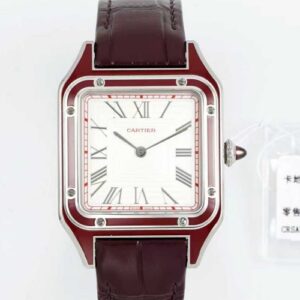 Cartier Santos WGSA0053 AF Factory Alligator Leather Replica Watch - Best Quality Replica Watches UK Swiss Watch Brands 1:1 Replica Fake Watch