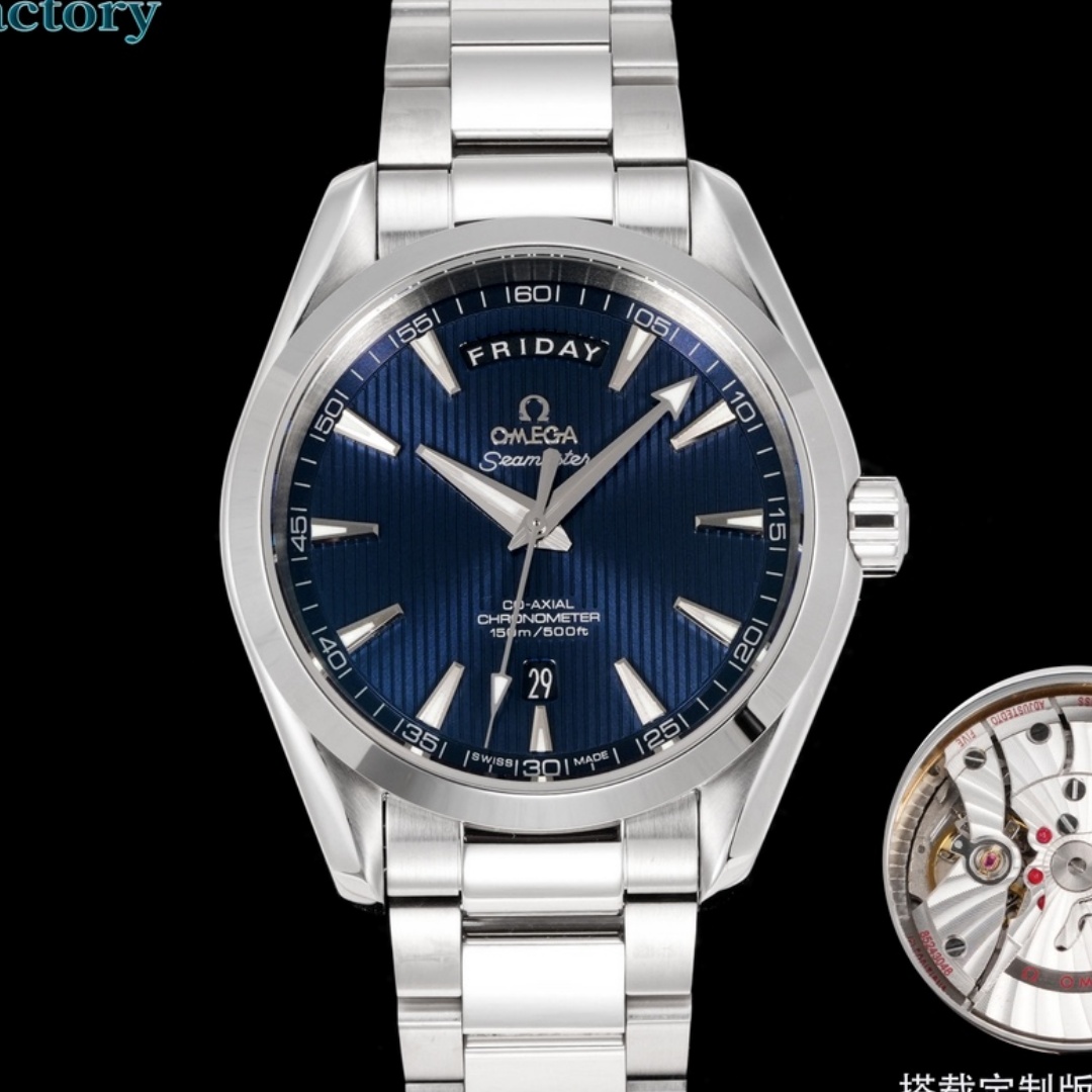 Omega Seamaster 231.10.42.22.03.001 OVS Factory Stainless Steel Strap Replica Watch - Best Quality Replica Watches UK Swiss Watch Brands 1:1 Replica Fake Watch