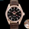 Omega Seamaster 231.53.43.22.06.002 OVS Factory Leather Strap Replica Watch - Best Quality Replica Watches UK Swiss Watch Brands 1:1 Replica Fake Watch