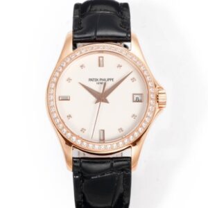 Patek Philippe Calatrava 5108R GR Factory Diamond-Set Bezel Replica Watch - Best Quality Replica Watches UK Swiss Watch Brands 1:1 Replica Fake Watch