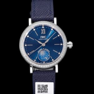 IWC Portofino IW659801 KTS Factory Calfskin Strap Replica Watch - Best Quality Replica Watches UK Swiss Watch Brands 1:1 Replica Fake Watch