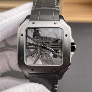 Cartier Santos WHSA0009 RF Factory Alligator Leather Strap Replica Watch - Best Quality Replica Watches UK Swiss Watch Brands 1:1 Replica Fake Watch