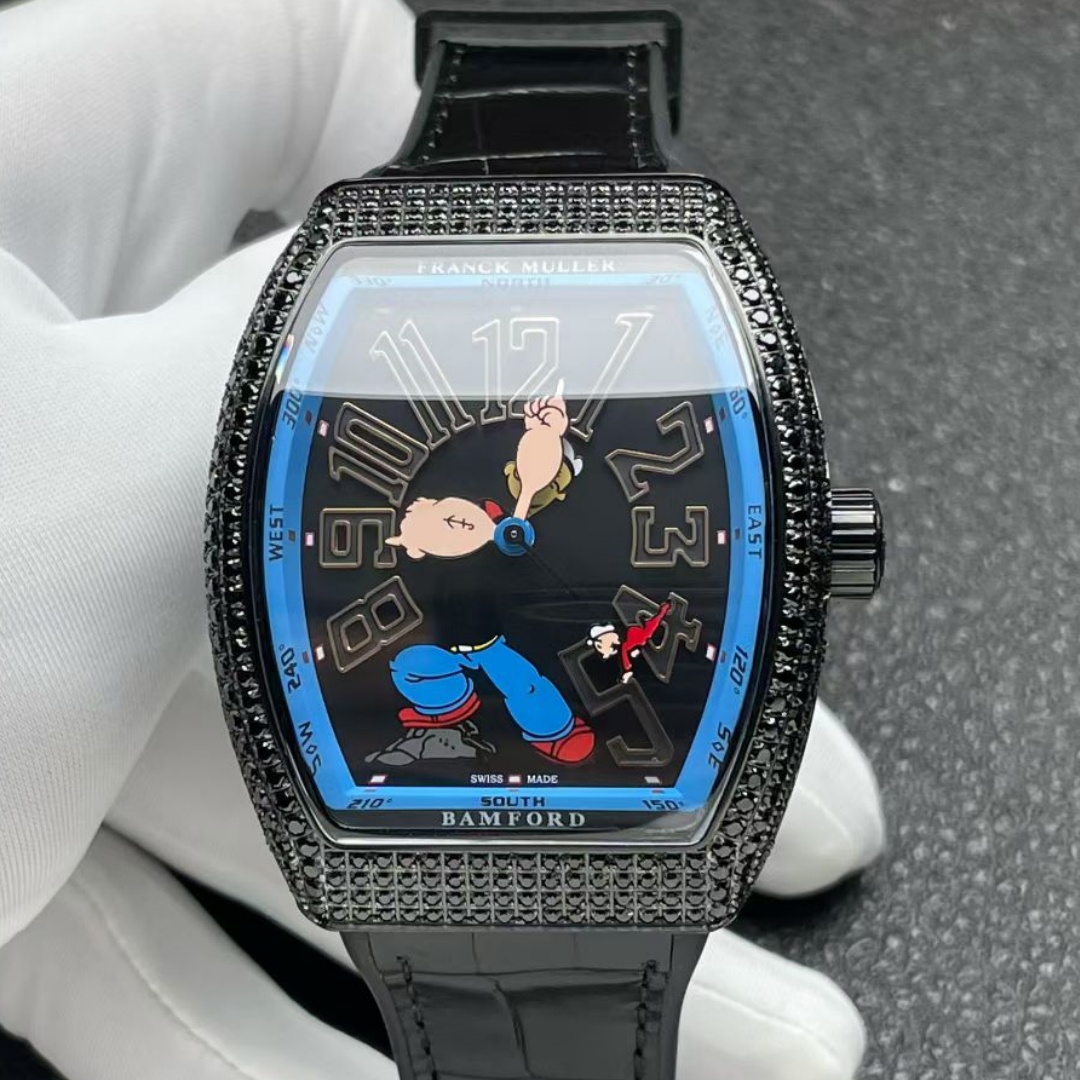 Franck Muller Vanguard Crazy Hours Jisbar V43 CH JSR ABF Factory Sapphire Crystal Replica Watch - Best Quality Replica Watches UK Swiss Watch Brands 1:1 Replica Fake Watch