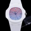 Patek Philippe Nautilus 5711 AET Factory White Ceramic Replica Watch - Best Quality Replica Watches UK Swiss Watch Brands 1:1 Replica Fake Watch