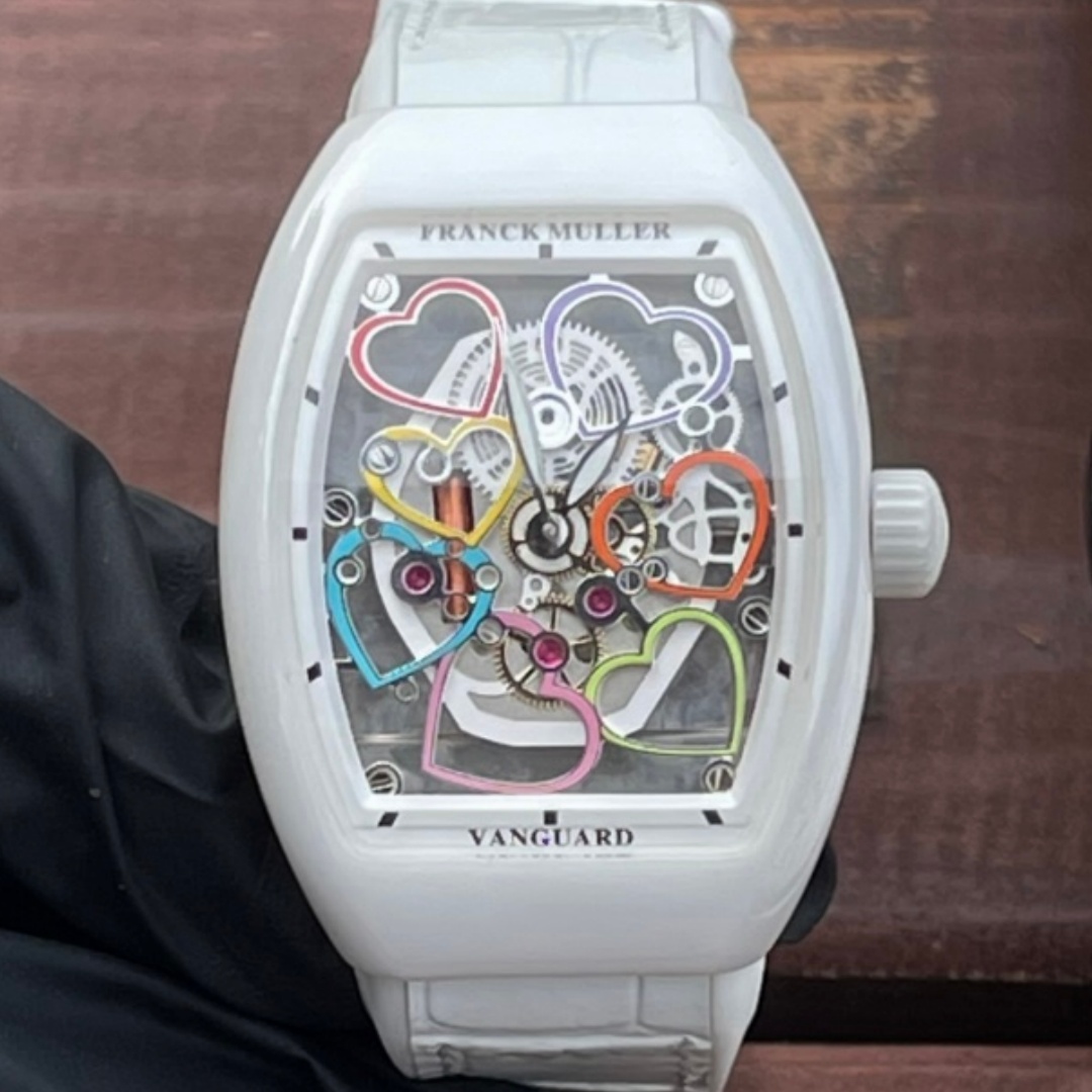 Franck Muller Vanguard V 32 S6 SQT HEART ABF Factory Barrel-Shaped Case Replica Watch - Best Quality Replica Watches UK Swiss Watch Brands 1:1 Replica Fake Watch