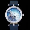 Van Cleef & Arpels Poetic Complications VCARO8ZD00 5G Factory Alligator Leather Strap Replica Watch - Best Quality Replica Watches UK Swiss Watch Brands 1:1 Replica Fake Watch