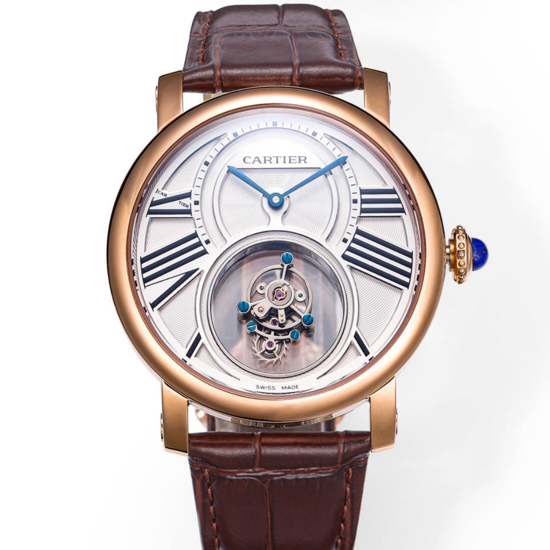 Cartier ROTONDE DE W1556230 SJ Factory Tourbillon Replica Watch - Best Quality Replica Watches UK Swiss Watch Brands 1:1 Replica Fake Watch