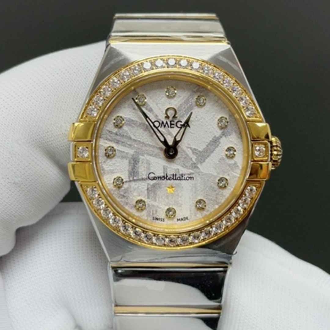 Omega Constellation 131.25.28.60.99.002 CLF Factory Diamond Replica Watch - Best Quality Replica Watches UK Swiss Watch Brands 1:1 Replica Fake Watch