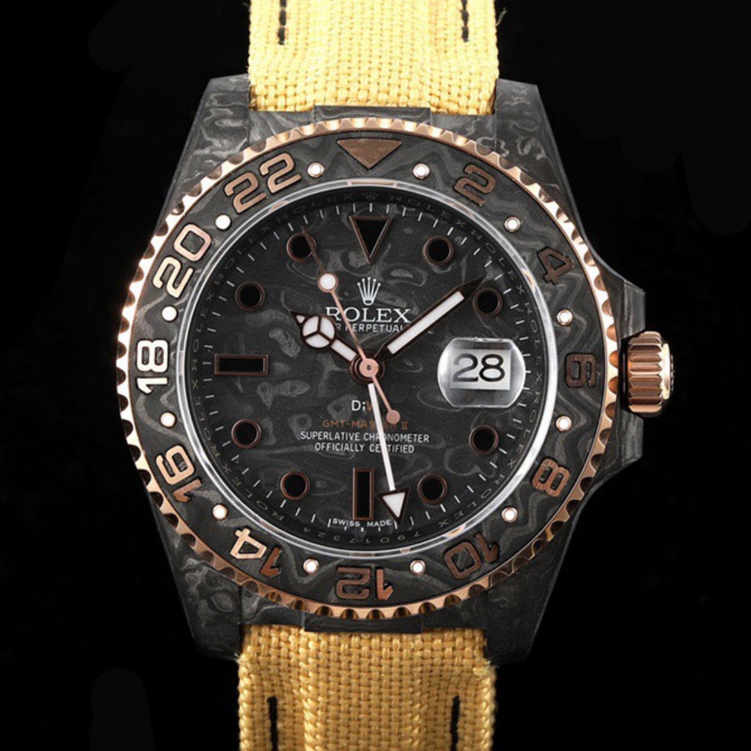 Rolex GMT Master DIW Factory V2 Carbon Fiber Case Replica Watch - Best Quality Replica Watches UK Swiss Watch Brands 1:1 Replica Fake Watch