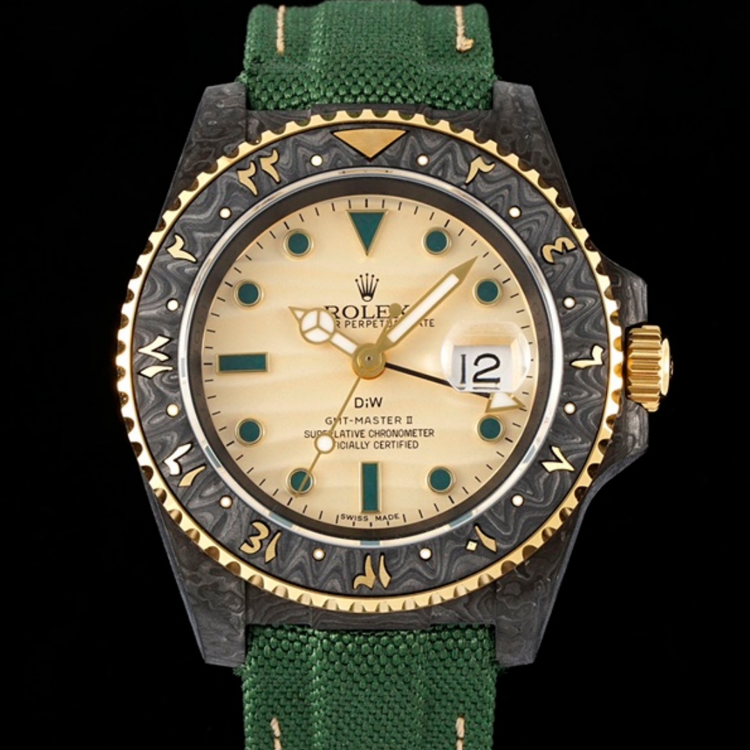 Rolex GMT Master DIW Factory V2 Carbon Fiber Bezel Replica Watch - Best Quality Replica Watches UK Swiss Watch Brands 1:1 Replica Fake Watch