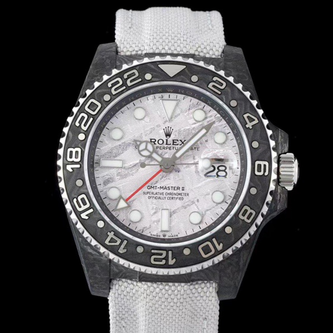 Rolex GMT Master DIW Factory V2 Carbon Fiber Dial Replica Watch - Best Quality Replica Watches UK Swiss Watch Brands 1:1 Replica Fake Watch