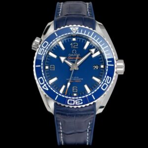 Omega Seamaster 215.33.44.21.03.001 TVS Factory Alligator leather strap Replica Watch - %%sitename%%